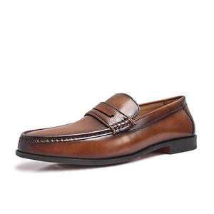 Elegantes Zapatos Casuales Hechos a Mano de Gran Tamaño, Nuevos Zapatos de Negocios a la Moda, Estilo Italiano, Zapatos de Vestir y Oxfords de Cuero para Caballero - Product Image 1