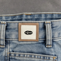 Parche de Cuero Ecológico de PU Personalizado con Logotipo Serigrafiado para Etiquetas de Jeans, Accesorios de Ropa Cosidos, Fabricante OEM