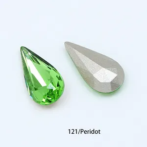 Drop strass k9 cristal dos pointu pierre fantaisie en gros perles de cristal en vrac pour bijoux vêtement accessoires de bricolage
