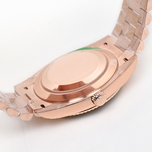 Montre mécanique de luxe de qualité supérieure, usine EWE, 40 mm, étanche, acier 904L, mouvement 2836, 228235, or rose luminescent - Product Image 5