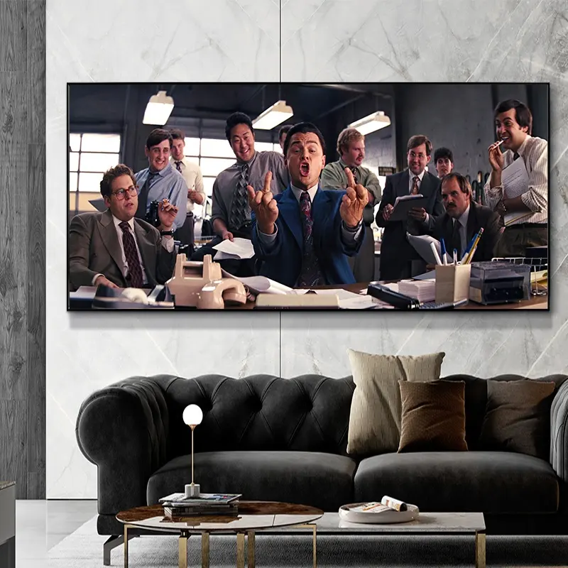 Living Room Home Decor HD Printed The Wolf of Wall Street Movie Poster Large Size Picture large street art print