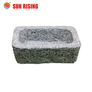 Décoration de jardin Pots de jardinières rectangulaires Antique Vieille <span class=keywords><strong>pierre</strong></span> Sculpture Bétail Cochon Abreuvoirs à vendre Commerce - Product Image 5