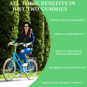 Suplemento para el Cuidado de la Salud, para una Digestión Saludable, Promueve la Salud de las Articulaciones, Gomitas de Moringa con Suplemento Herbal de Moringa - Product Image 4