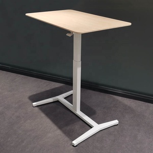 Nouveau design de <span class=keywords><strong>bureau</strong></span> d'<span class=keywords><strong>ordinateur</strong></span> portable à roulement réglable en hauteur mobile <span class=keywords><strong>bureau</strong></span> de levage à gaz pneumatique à jambe unique - Product Image 6