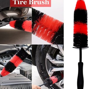 Cho Amazon Hot Bán xe vẻ đẹp làm sạch bánh xe Bàn chải dài xử lý cong động cơ bàn chải khoảng cách vòng thép PP cho lốp bánh xe wheelbrush - Product Image 4