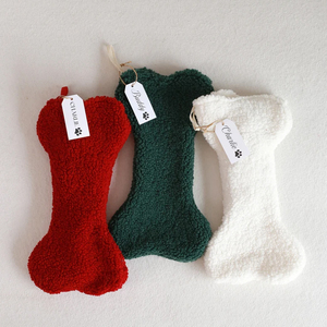 Bas du père Noël personnalisé noël enfants cadeau <span class=keywords><strong>chaussette</strong></span> boucle vierge fausse fourrure Sherpa bas de noël nouveau Style - Product Image 4