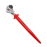Kunci Pas Ratchet Berinsulasi Ganda WEDO VDE 1000V, Baja Chrome Vanadium Kelas Industri