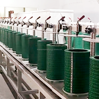 Filter udara Multi stasiun otomatis, jalur produksi Oven penyembuhan tipe terowongan meja putar/Oven pengering industri