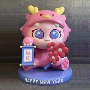 Statua di Drago Divinitario in Resina Personalizzata, Modellata a Mano, Durevole, per Esposizione Eventi di Capodanno - Product Image 2