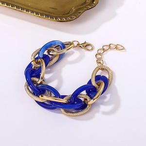 Brazalete Acrílico Multicapa, Cadena Punk, Joyería con Estampado de Leopardo, Brazalete Envolvente con Cuentas, Estilo Vintage, Retro, Gótico, Accesorios 2026 - Product Image 4