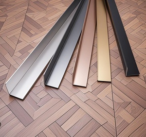 Profilo metallico per rivestimento in piastrelle di alluminio resistente per protezione della parete del pavimento impermeabile - Product Image 2