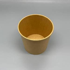 Tazón de Papel Kraft Desechable y Resistente con Revestimiento de Plástico para Ensaladas, Comida, Sopa y Fruta - Product Image 3