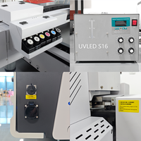 Printer Digital Flatbed Format Besar Senchro New 60*90 UV Ink untuk Kertas Karton/Banner dengan Head Eps I3200, Pencetakan Tanpa Bingkai