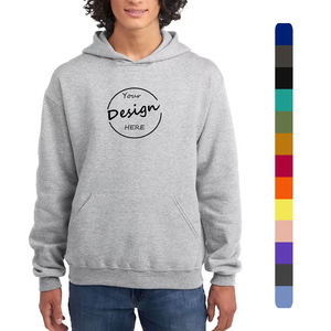 เสื้อฮู้ดการออกกำลังกายสำหรับผู้ชายสีพื้นปักป้ายดีไซน์แบบกำหนดเองสำหรับฤดูใบไม้ร่วง400ฤดูใบไม้ร่วง - Product Image 1