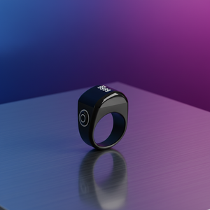 R17 Gebets zähler Smart Ring Zeit erinnerung Wecker IOS-kompatible Kunststoff-App-Steuerung OLED-Display IP68 Wasserdichter USB - Product Image 1