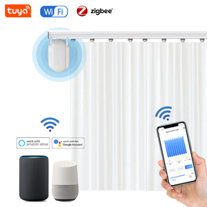 बाथरूम के लिए उच्च गुणवत्ता वाला ट्यूया स्मार्ट रोबोट बैटरी इलेक्ट्रॉनिक स्विच ट्रैक एक्सेसरीज के साथ रिमोट नियंत्रित मोटर पर्दा - Product Image 4