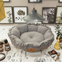Nouvelle Arrivée Canapé pour Chien de Haute Qualité Écologique Moderne, Lit pour Animaux de Compagnie Hiver Épais et Chaud en Polaire Corail, Motif Animal, Lavable