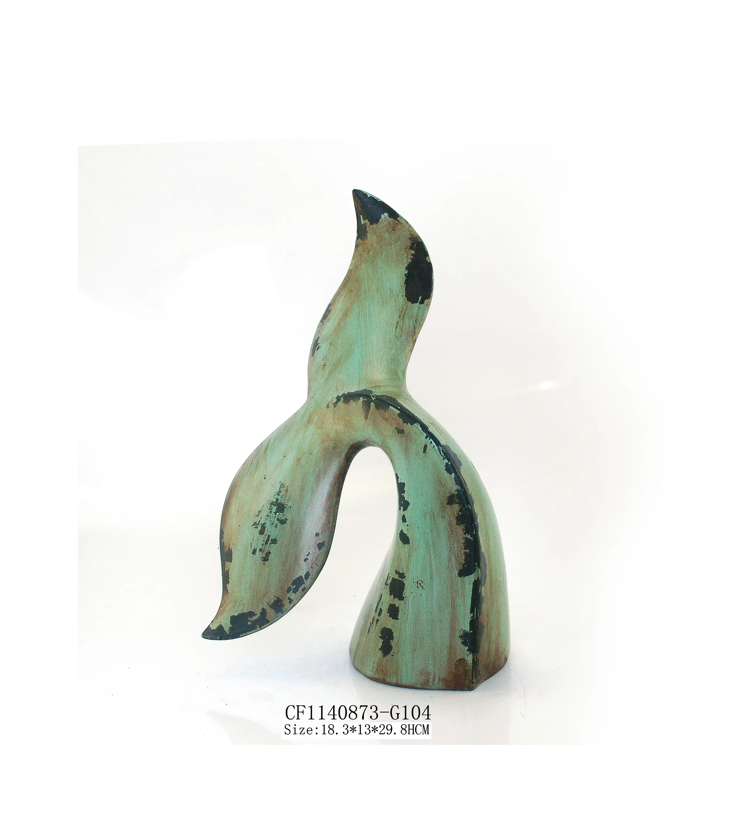 Groothandelaar Custom Kleur Hars Zee Walvis Vissenstaart Oceaan Collectie 3D Sculptuur Voor Tafelblad Craft Decor