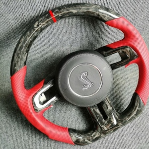 Accessoires Mustang en fibre de carbone forgés FR Accessoires d'intérieur de volant Ford Car <span class=keywords><strong>2015</strong></span> 2016 2017 - Product Image 5