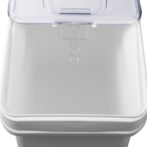 Food Grade Dry Ingredient Storage Cart on Wheels <b>Large</b> Capacity Rice <b>Bin</b> Flour Container with Clear Lid - Product Image 6