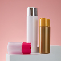 Bouteille à bouchon large de 100 ml, 200 ml, 250 ml pour lotion, shampoing, après-shampoing, gel douche, couleur personnalisée, logo, étiquette, autocollant, vente en gros, en vrac