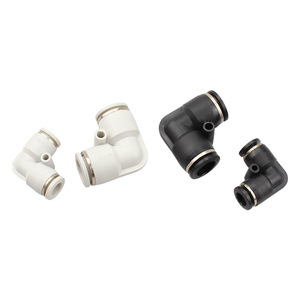 LiYuan Pneumatic <b>Quick</b> Connect Elbow Fitting Pv16mm Right Angle Plastic Hose <b>Connector</b> - Product Image 2