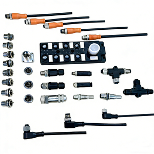 מותאם אישית 3 4 5 8 12 סיכה זכר נקבה שקע קוד שקע מתכת עגול חיישן חוט מתכת עמיד למים IP67 כבל m12 מחבר - Product Image 1