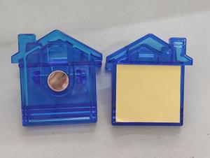 Clip magnétique personnalisé en forme de maison avec logo, aimant puissant pour réfrigérateur, support de mémo en papier pour agents immobiliers - Product Image 3