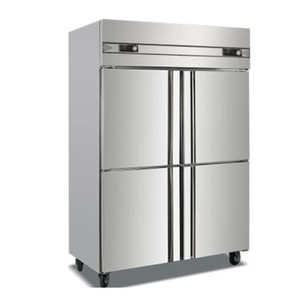 Electric Commercial Double Door Supermarket Cold Deep <strong>Freezer</strong> <strong>Refrigerator</strong> and <strong>Freezers</strong> with Bottom <strong>Freezer</strong> for Home Kitchen - Product Image 1