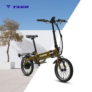 TXED Europe Stock Recommend Customized 16"x1.75 Tire Folding Bike 36V/350W Rear Hub Motor Electric Folding <b>Bicycle</b> - Product Image 1
