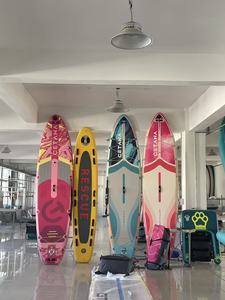 เซิร์ฟบอร์ดจากโรงงานจีน ขนาด 11'6''*35''*6'' บอร์ดพายแบบ SUP สำหรับตกปลา แบบเป่าลม พร้อมปั๊มลม รุ่น CT10/4 ขายดี ดีไซน์ใหม่ ลายไม้ - Product Image 4