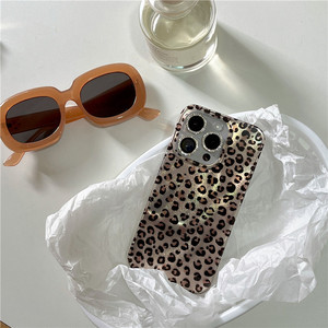 <span class=keywords><strong>2025</strong></span> Thời Trang Leopard In Điện Thoại Trường Hợp Đối Với iPhone 16 11 12 13 14 15 16 Pro Max Cộng Với Cô Gái Long Lanh Màu Đen Bow IMD Bìa - Product Image 3