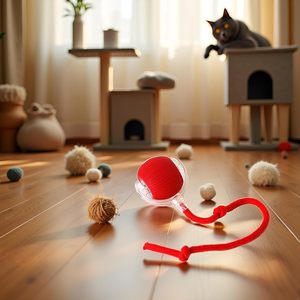 Balle de jeu pour chat automatique rechargeable en ABS et silicone, durable et résistante aux morsures, pour intérieur et extérieur, en carton - Product Image 3