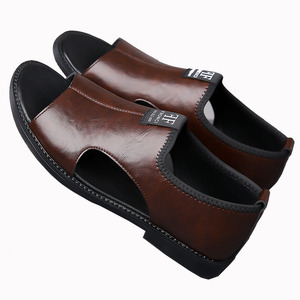 2025 estate <span class=keywords><strong>sandali</strong></span> da uomo scarpe da spiaggia Casual Open Toe con fondo morbido antiscivolo e soletta da guida per papà Anti-odore - Product Image 5