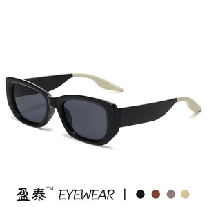 Yingtai Eyewear Sunglasses For Women Blue <b>Frame</b> Pc Lens Uv400 Protection Fashionable Street Style - Product Image 2