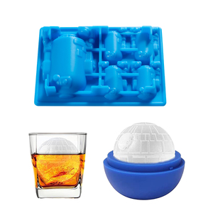 Bandeja de hielo de silicona con temática creativa de dibujos animados, molde de hielo seguro y reutilizable, casa libre de BPA, bricolaje - Product Image 2