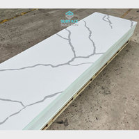 Plan de travail en pierre artificielle acrylique résistant aux rayures, comptoir de cuisine moderne en acrylique solide pour la maison