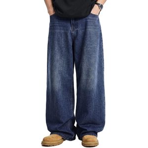 Pantalones Vaqueros Anchos para Hombre FOXA, Pantalones de Mezclilla de Pierna Ancha, Algodón de Peso Medio, Estilo Casual Urbano - Product Image 1