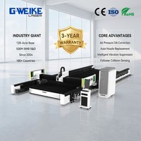 Machine de découpe laser à fibre grand format haute vitesse GKS12025SL, découpe laser de tôles métalliques