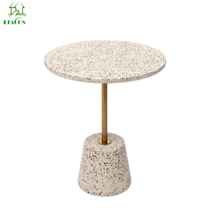 Trong Kho Tối Giản Hiện Đại Sang Trọng Trang Trí Terrazzo Đá Cổ Điển Kim Loại Vòng Thiết Kế Phòng Ngủ Bên Bảng Cho Phòng Khách - Product Image 4