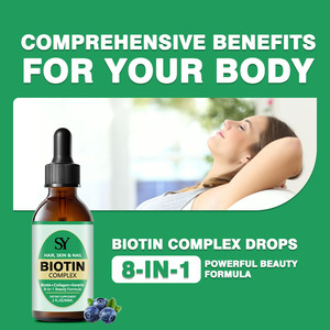 Compre a granel complejo de biotina de alta calidad líquido gotas colágeno queratina soporte cabello piel y uñas salud líquido - Product Image 6