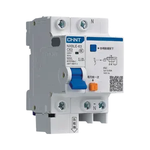 CHINT NXBLE-63 Residual Current Operated RCBO Circuit Breaker 1P 2P 3P 6A to 63 A CHINT Breaker