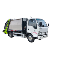 Camion à ordures compacteur Isuzu 4X2 5m³ à benne basculante, personnalisation pour le commerce extérieur