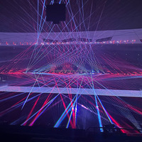 Projecteur de texte de ciel de lumière laser d'animation de RVB de 60 watts extérieur lumière de laser de 60W pour l'exposition d'événement de publicité de repère de ville
