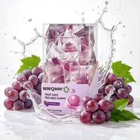 Multifruit Peelable Jelly Gummy Candy, rijk aan natuurlijk fruit sap, zacht kauwbaar snoep, enkel verpakt.