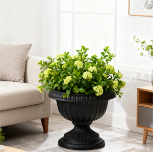 Vasi da Giardino in Plastica Nera Stile Romano di Alta Qualità per Casa e Giardino - Product Image 2