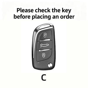 Capa de Chave para Peugeot 408 308 508 4008 5008 207, Bolsa Protetora de Liga de Zinco, Chave Dobrável Estilo Empresarial 2009-2016 - Product Image 4