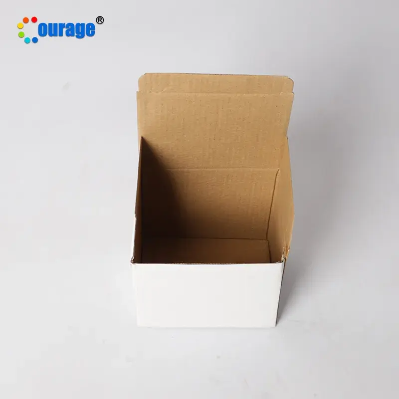 Courage carré d'impression de logo personnalisé uni petit carton blanc Sublimation 11oz Mug Box Boîte d'emballage avec mousse