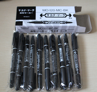 Stylo marqueur de tatouage Permanent, couleurs noir bleu rouge, maquillage Permanent, peau des sourcils, 1 pièce