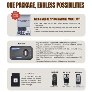 Programmatore di Chiavi Auto KEYDIY <span class=keywords><strong>KD</strong></span>-MP per Audi e VW Touareg con Sistemi MLB/MQB, OBD-II/Wi-Fi 12V - Product Image 2
